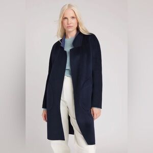 Kit and Ace Reversible Wool Cashmere Jacket Green Black S/M Tailored Coat